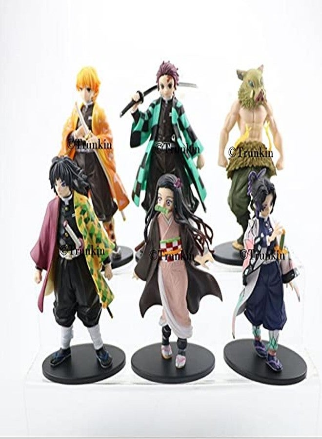 Trunkin Demon Slayer Anime Set B 14cm Action Figures Kamado Tanjirou Nezuko Zenitsu Agatsuma Inosuke Hashibira Giyu Tomioka Shinobu Kocho Kimetsu No Yaiba Figurines, - Image 3